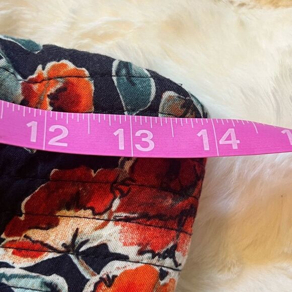 Boho Navy Smocked Jumpsuit by Band of Gypsies Sz Medium Juniors - Picture 7 of 11